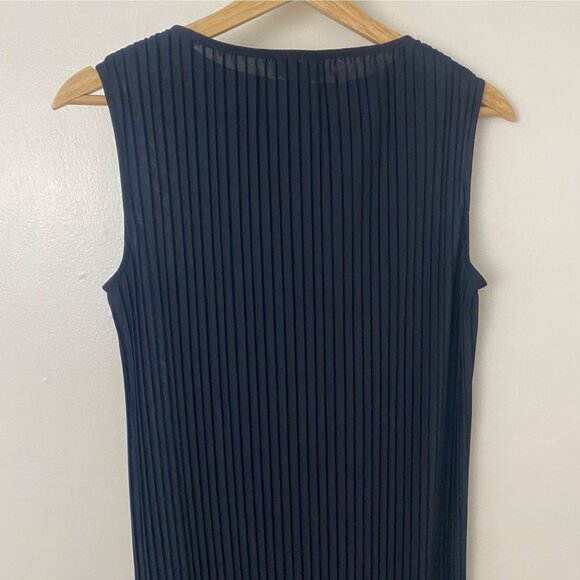 NWT COS Dress Pleated Maxi Dress Dark Navy - Picture 8 of 10